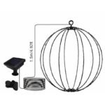 SOLAR HANGING LAMP BALL 30CM 120 LED MULTICOLOR - Image 3