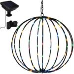 SOLAR HANGING LAMP BALL 30CM 120 LED MULTICOLOR - Image 7