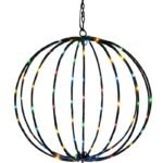 SOLAR HANGING LAMP BALL 30CM 120 LED MULTICOLOR - Image 8