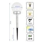 SOLAR LAMP MILK GLOBE 10x35CM - Image 5