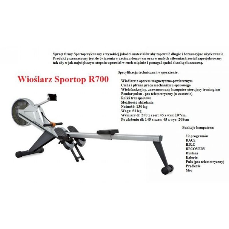 lupin-wear-ca-sportop-r700-rowing-machine-291652 SPORTOP R700 rowing machine - Image 1