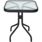 SQUARE GARDEN COFFEE TABLE TERRACE 45x45x51CM - Image 2
