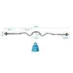 STRONGLY ANGLED BAR 120 CM ENERO FIT Ø28 - Image 3