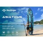 SUP board SKATINGER Asiaticus 350x89x15 cm Yoga - Image 5