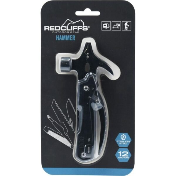 SURVIVAL TOURIST KIT 12-IN-1 HAMMER BLACK