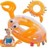 SWIMMING RING 93.5x76CM CRAB GLITTER 35638