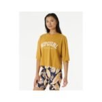 T-Shirt RIP CURL Seacell Crop Heritage Tee yellow - Image 8