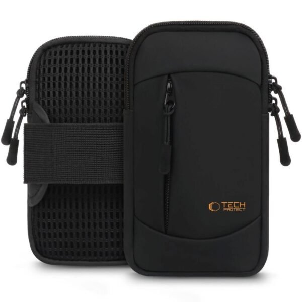 Tech-Protect M6 Universal Sport Armband - Black and Orange