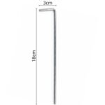 TENT PEGS 18CM SET 6 PCS METAL ENERO CAMP - Image 3
