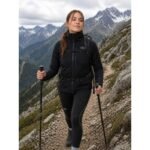 The North Face womens windbreaker outdoor trekking jacket black lightweight - Image 4