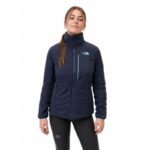The North Face womens windbreaker outdoor trekking jacket light navy blue