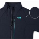 The North Face womens windbreaker outdoor trekking jacket light navy blue - Image 3