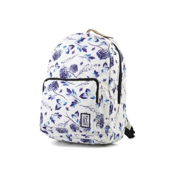 THE SOCIETY PACK XCLASSIC BACKPACK 181CPR702-72 OFF WHITE BLUE FLOWER ALLOVER