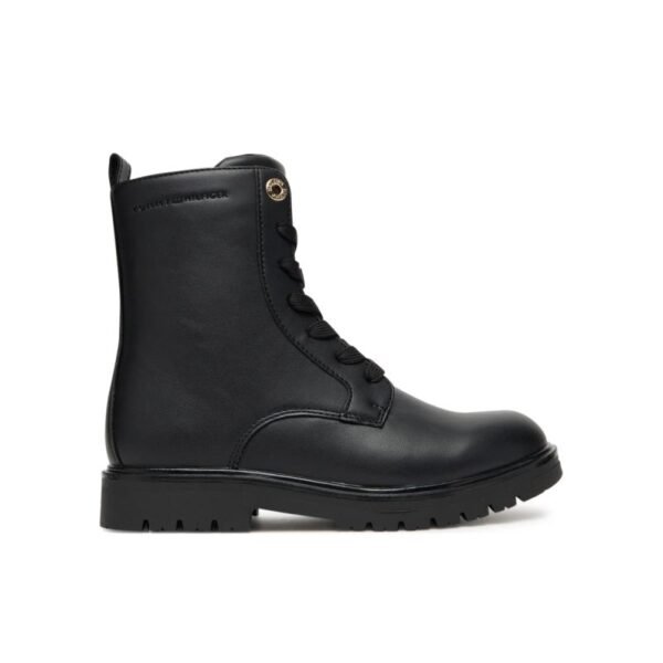 Tommy Hilfiger Womens Lace-Up Bootie T3A5-34012-1355999 Black