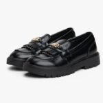 Tommy Hilfiger womens loafers LOW CUT SHOE T3A4-34011-1453999 999 BLACK - Image 2