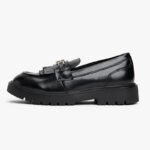 Tommy Hilfiger womens loafers LOW CUT SHOE T3A4-34011-1453999 999 BLACK - Image 4