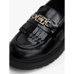 Tommy Hilfiger womens loafers LOW CUT SHOE T3A4-34011-1453999 999 BLACK - Image 5