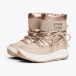 Tommy Hilfiger Womens Snow Boots T3A5-34052-1474591 Bronze - Image 2