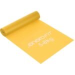 TRAINING TAPE FOR PILATES EXERCISES 2000x150x0.25MM 5-8KG YELLOW - Image 5