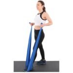 TRAINING TAPE FOR PILATES EXERCISES 2000x150x0.25MM 5-8KG YELLOW - Image 7