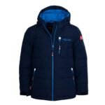 Trollkids Kids Hemsedal Snow Jacket XT Waterproof Hooded Ski Jacket Navy Blue (513-164)