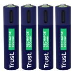 Trust AAA Batteries USB-C RECHARGEABLE BATTERIES 4P
