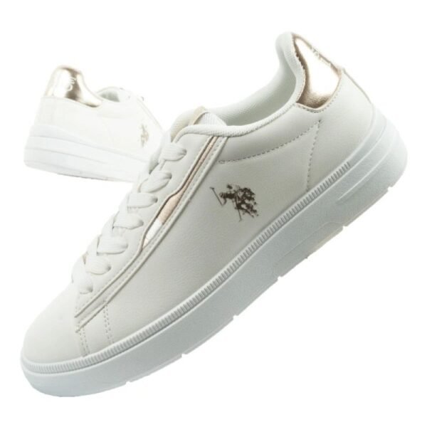 US Polo Assn sports shoes sneakers womens fashionable comfortable white