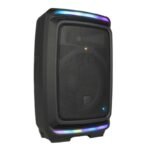 V-TONE OrionX 14 ACCU - Active speaker, black, rechargeable, Bluetooth, TWS, USB, AUX, FM, DSP, extendable handle, transport wheels, 135W RMS - Image 8