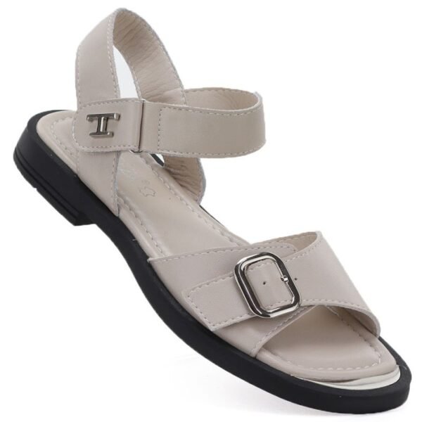Vinceza 26-62303 beige womens leather sandals