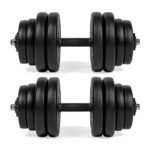 VIRTUFIT ADJUSTABLE DUMBBELL SET - VINYL - 2 X 14 KG - Image 4