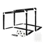 VIRTUFIT CHILDRENS SOCCER GOAL SET WITH 2 BALLS AND PUMP - SOCCER GOALS - 92