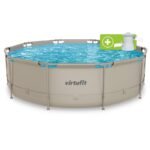 VIRTUFIT ROUND POOL 366 CM WITH FILTER PUMP BEIGE