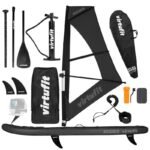 VIRTUFIT SUP SURFER 305 BOARD WITH SAIL AND ACCESSORIES BLACK - Image 8