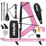 VIRTUFIT SUP SURFER 305 BOARD WITH SAIL AND ACCESSORIES PINK - Image 8