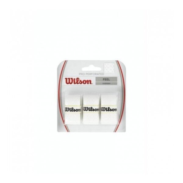 Wilson Pro Perforated Wraps 3 pcs white