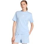 Womens adidas Essentials 3-Stripes Cotton T-shirt, light blue KB7119