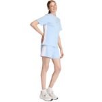 Womens adidas Essentials 3-Stripes Cotton T-shirt, light blue KB7119 - Image 6
