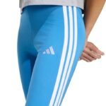 Womens adidas Essentials 3-Stripes Leggings Blue KC5179 - Image 4