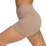 Womens adidas Workout Essentials 4 inch beige shorts JX3926 - Image 5
