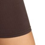 Womens adidas Workout Essentials Knit 4 Inch Leggings Brown KE5841 - Image 5