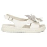Womens beige leather wedge sandals Filippo DS6965 - Image 2