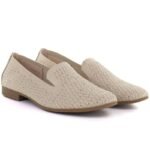 Womens beige lords shoes with zircons Bugatti TT2N4205 - Image 4