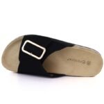 Womens black beach flip-flops Potocki GN17309 - Image 3