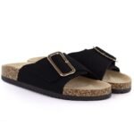 Womens black beach flip-flops Potocki GN17309 - Image 4