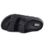 Womens black Big Star TT274A051 pool flip-flops with buckles - Image 4