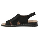 Womens black leather sandals Filippo DS4470 - Image 3