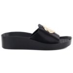 Womens black platform flip-flops Potocki 43326 - Image 2