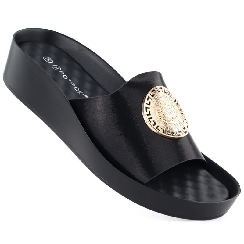 lupin-wear-ca-women-s-black-platform-flip-flops-potocki-43326-2317314 Womens black platform flip-flops Potocki 43326 - Image 1