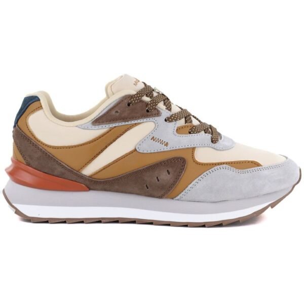 Womens brown leather sneakers McArthur MA253W