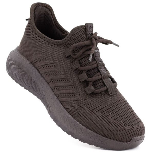 Womens brown textile sports shoes Big Star UU274055
